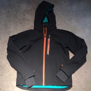 Soft shell Kids Jacket w Removable Hood